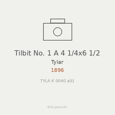 Tilbit No. 1 A 4 1/4x6 1/2