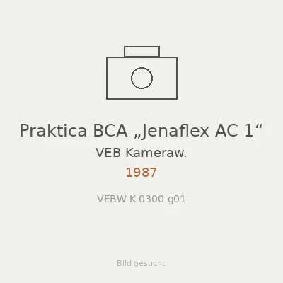 Praktica BCA „Jenaflex AC 1“
