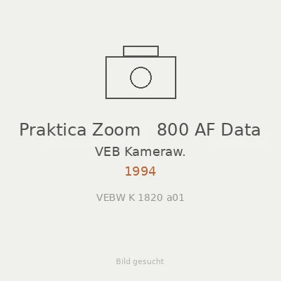 Praktica Zoom   800 AF Data