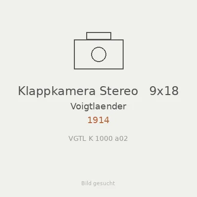 Klappkamera Stereo   9x18