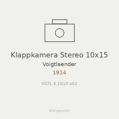 Klappkamera Stereo 10x15