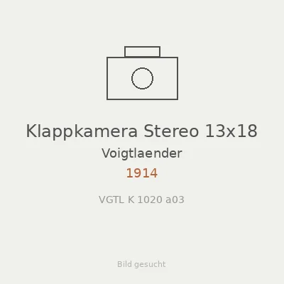 Klappkamera Stereo 13x18