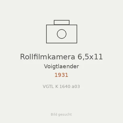 Rollfilmkamera 6,5x11