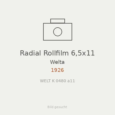 Radial Rollfilm 6,5x11