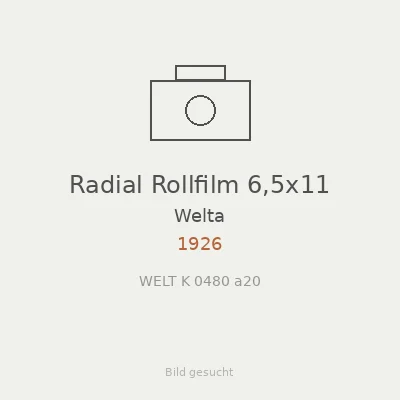 Radial Rollfilm 6,5x11