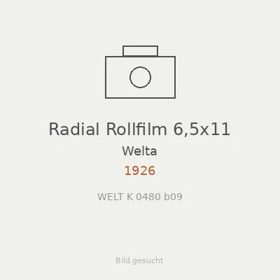 Radial Rollfilm 6,5x11