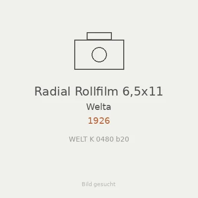 Radial Rollfilm 6,5x11
