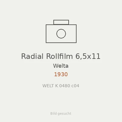 Radial Rollfilm 6,5x11