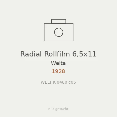 Radial Rollfilm 6,5x11