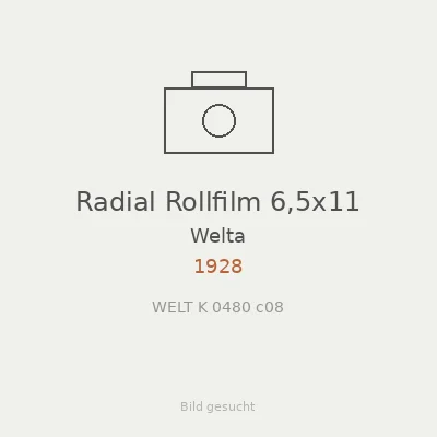 Radial Rollfilm 6,5x11