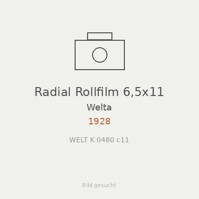Radial Rollfilm 6,5x11