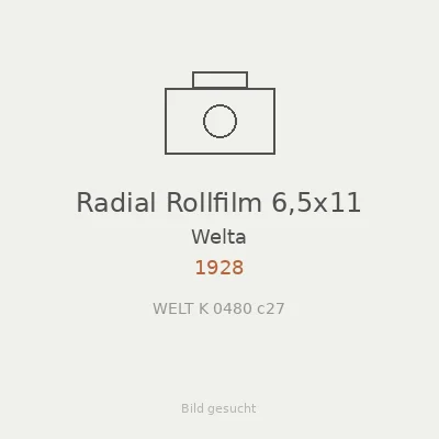 Radial Rollfilm 6,5x11