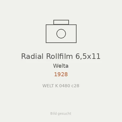 Radial Rollfilm 6,5x11