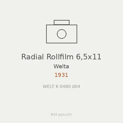 Radial Rollfilm 6,5x11