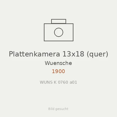 Plattenkamera 13x18 (quer)