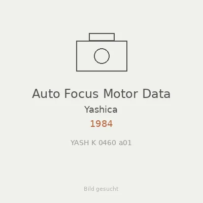 Auto Focus Motor Data