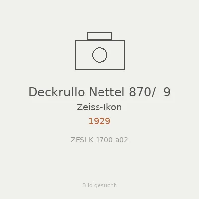 Deckrullo Nettel 870/  9