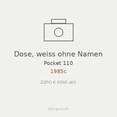 Dose, weiss ohne Namen