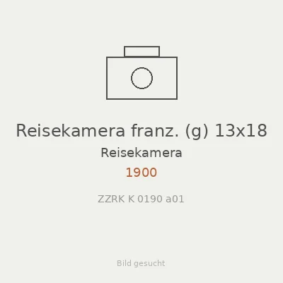 Reisekamera franz. (g) 13x18